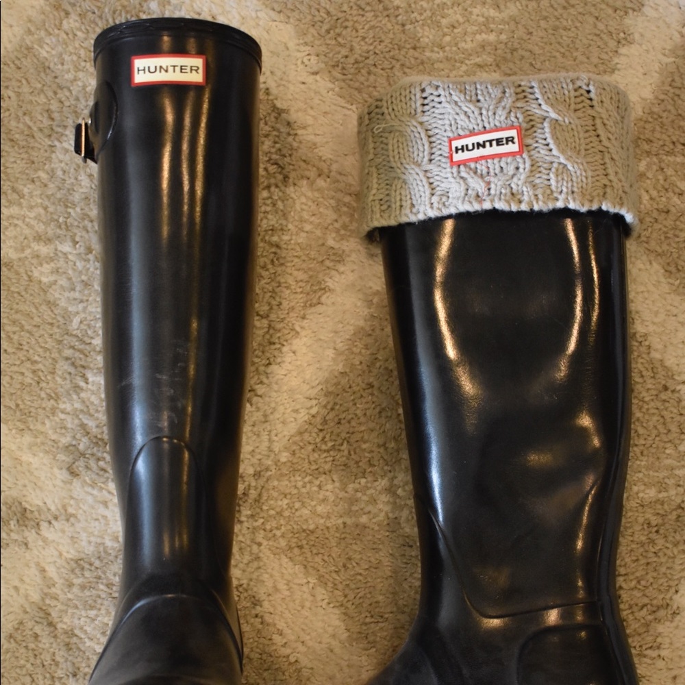 Women’s Hunter shiny rain boots